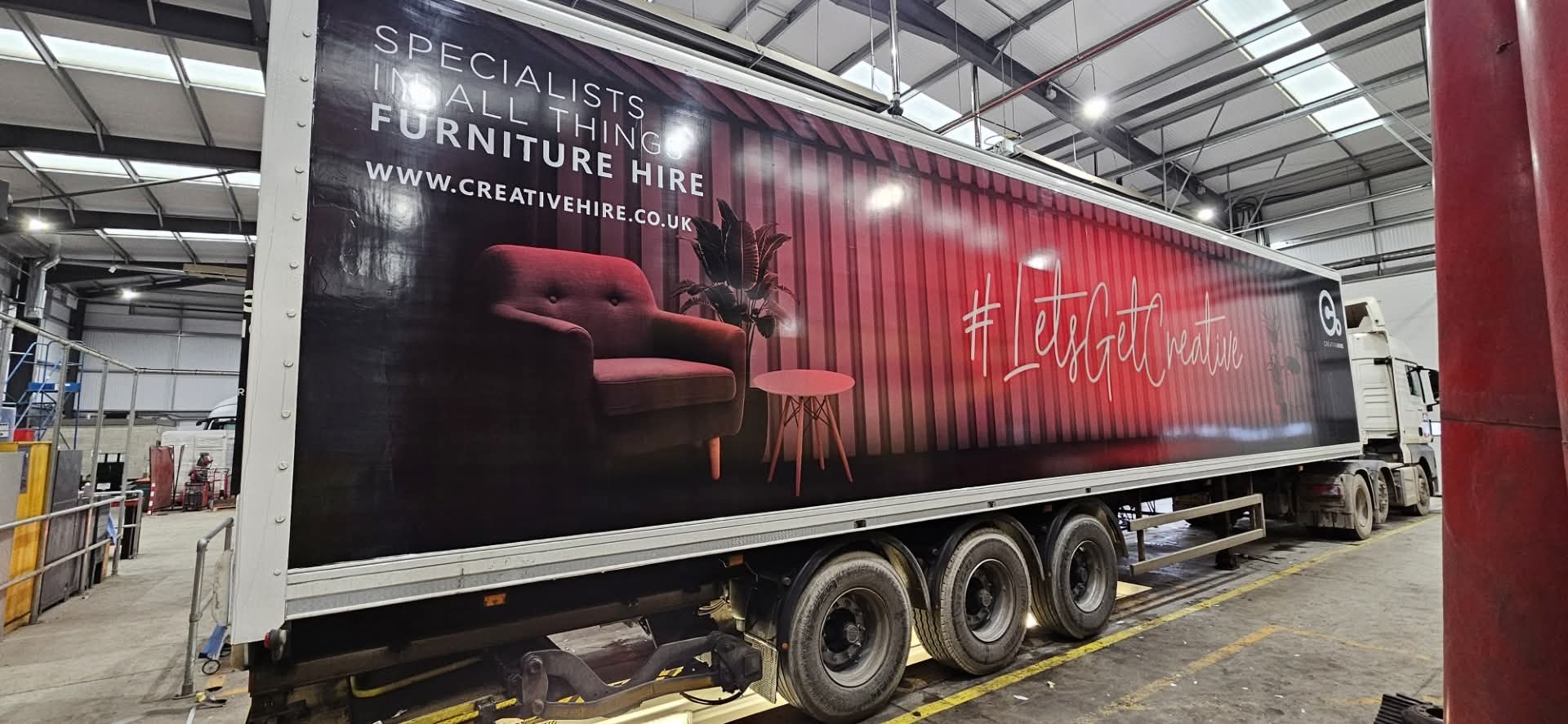 Fleet branding for commercial vehicles by LPW Signs and Graphics